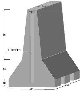 Barrera New Jersey 200x60x15 H-120 Simétrica