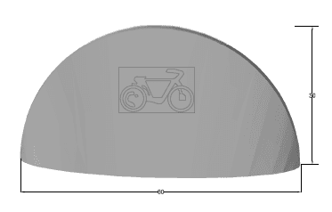 Hito Bicicleta 30×60