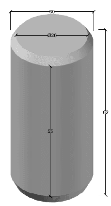 Hito Cilíndrico 30×62