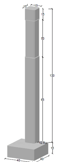 Hito Deslinde 15x15x130