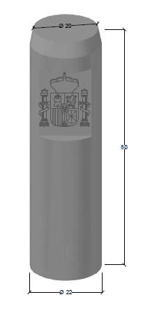 Hito M.F 20×80 Escudo España