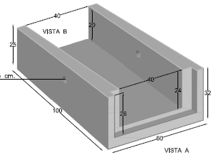 Canal Bajante 100x40x24x20