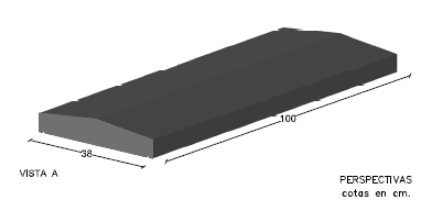 Cubremuros 7x38x100