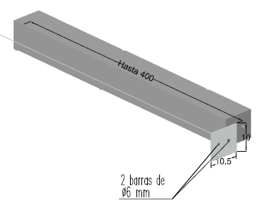 Dintel 10×10.5 H-400