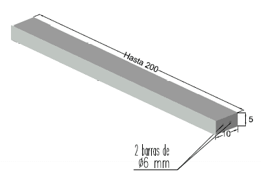 Dintel 5×10 H-200