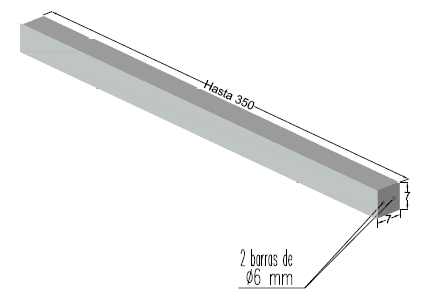 Dintel 7×7 H-350