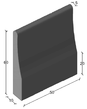 Zócalo HM 50x60x10x5
