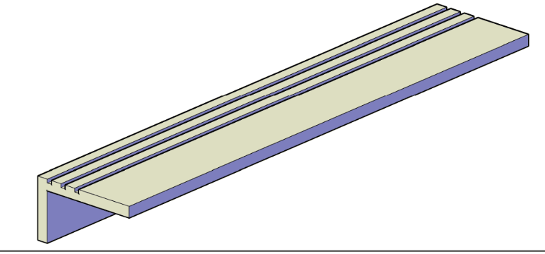 Peldaño 110x30x17
