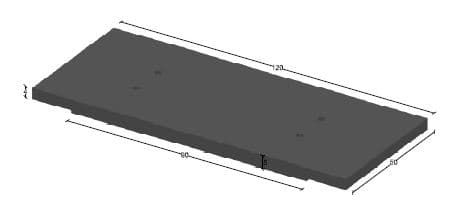 Tapa HA 120x50x5