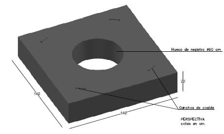 Tapa HA 140x140x20