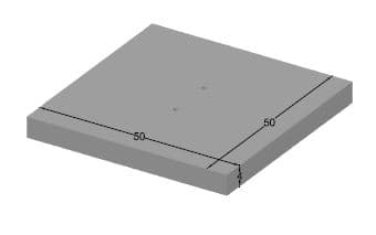 Tapa HA 50x50x4 Machihembrada