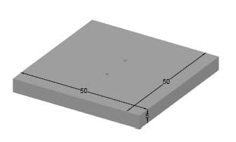 Tapa HA 50x50x5