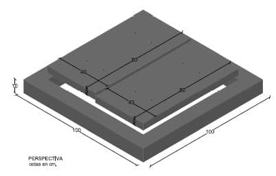 Tapa HA 80x40x5