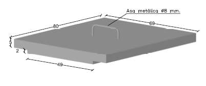 Tapa HA 80×69 Endesa con Asa