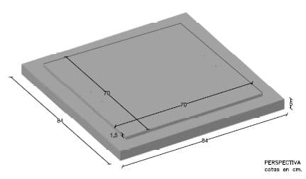Tapa HA 84×84 MH